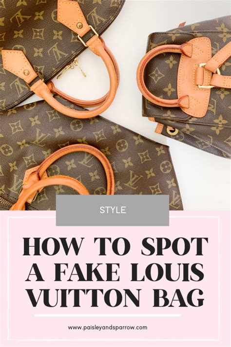 how to spot a fake vintage louis vuitton bag|how to tell if Louis Vuitton is authentic.